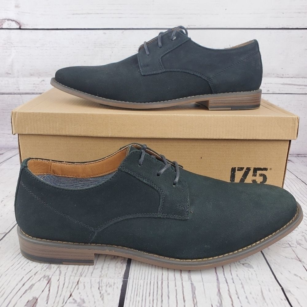*SALE J75 Jump Griffin Black Suede Oxford Dress Shoes